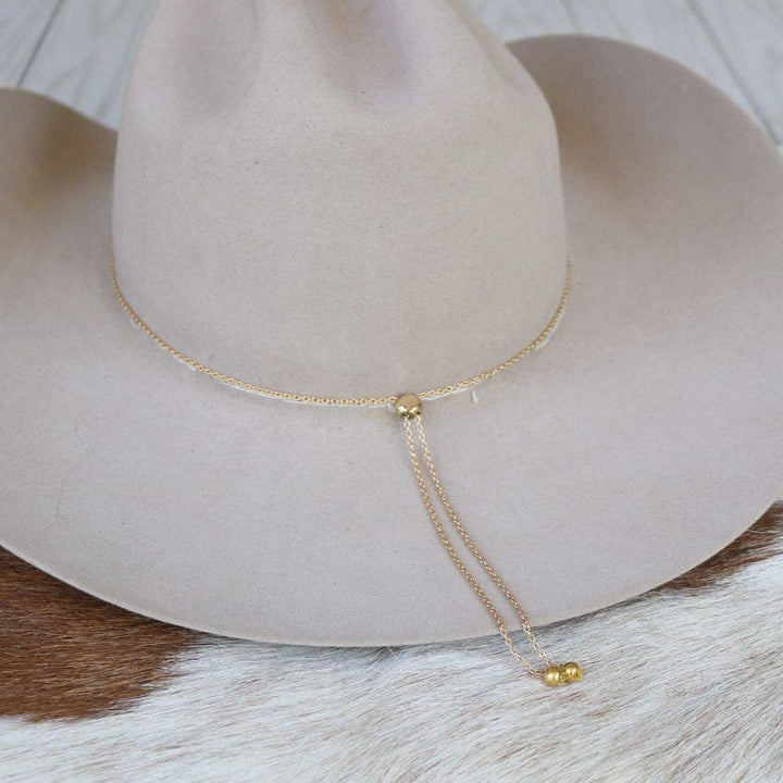Turquoise & Grey Stone Chain Hat Band – Ada: Turquoise & Grey Stone Chain Hat Band – Ada