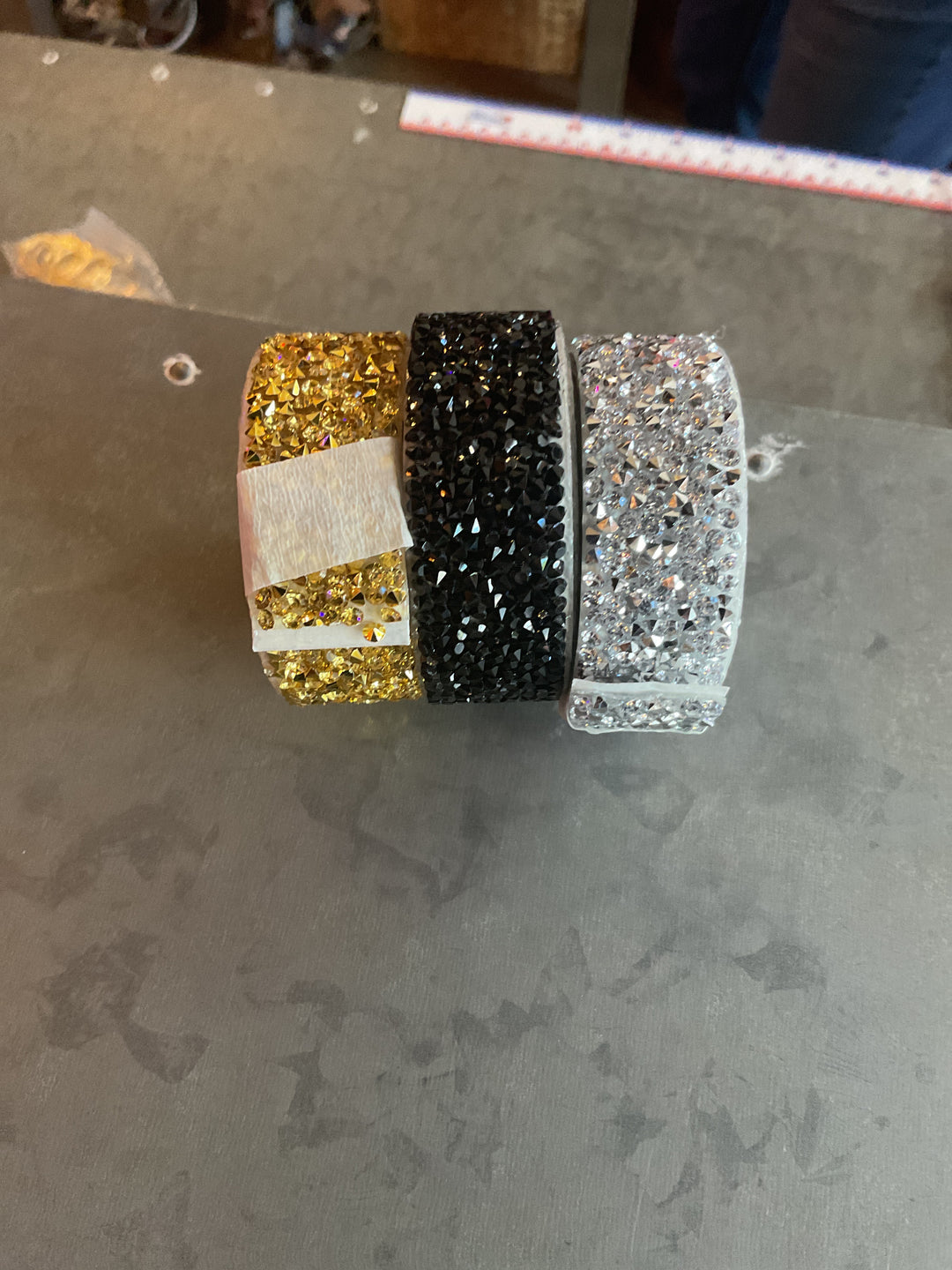 Rhinestone bling band