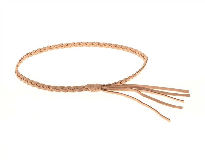 1CM Braided Suede Tassel Hat Band