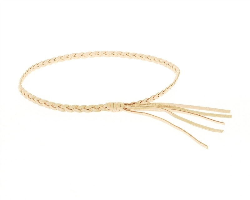 1CM Braided Suede Tassel Hat Band