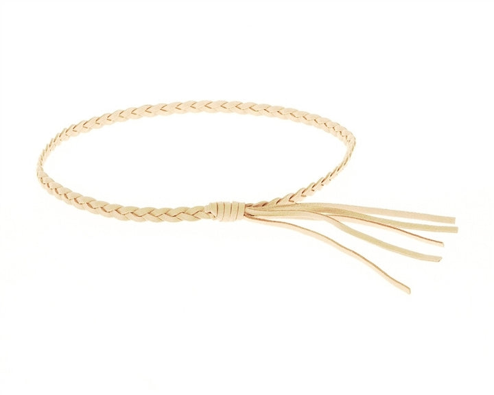 1CM Braided Suede Tassel Hat Band