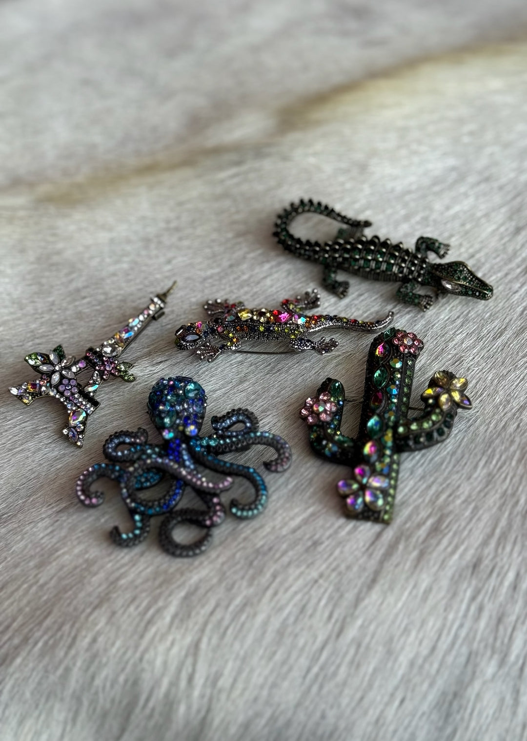 Large Sparkle Broach/Charm Pin 2" and larger