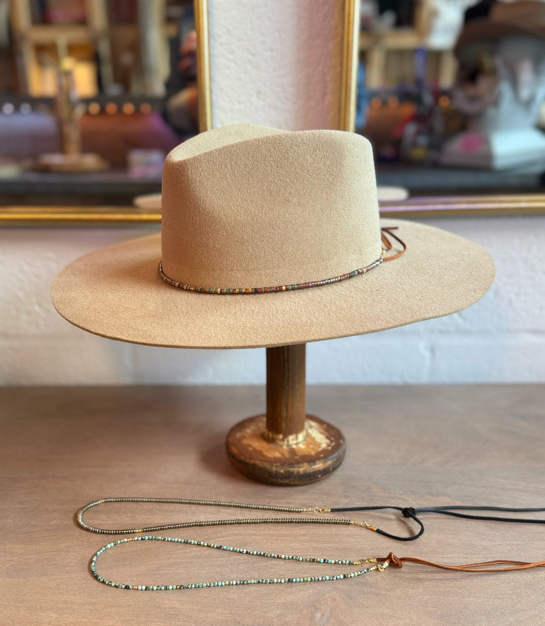 Natural stone premium hat band