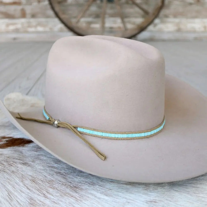 Lane Stitch Beaded Hat Band