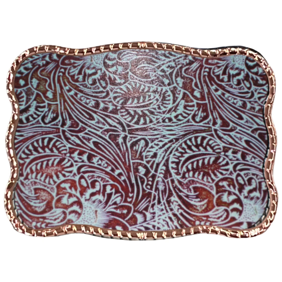 Turquoise Design 2 Wallet Buckle