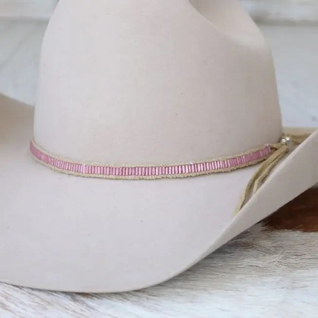Lane Stitch Beaded Hat Band